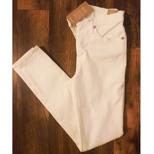 Madewell 9” Mid Rise Skinny Jeans in Pure White 26